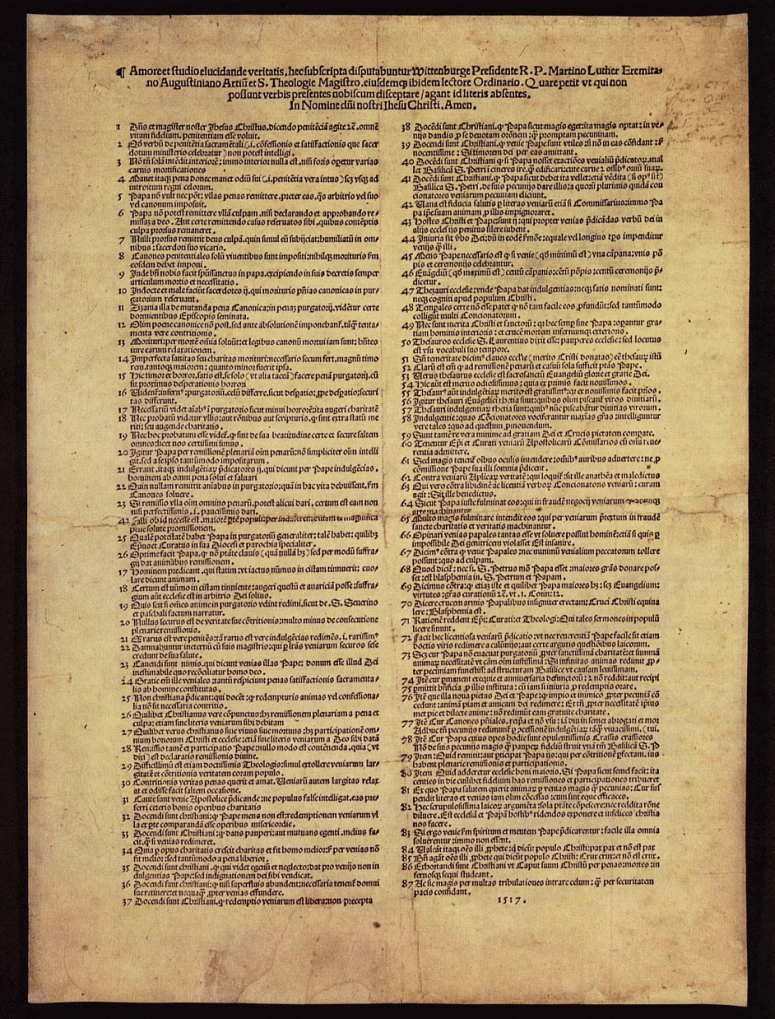 Ninety-five theses definition